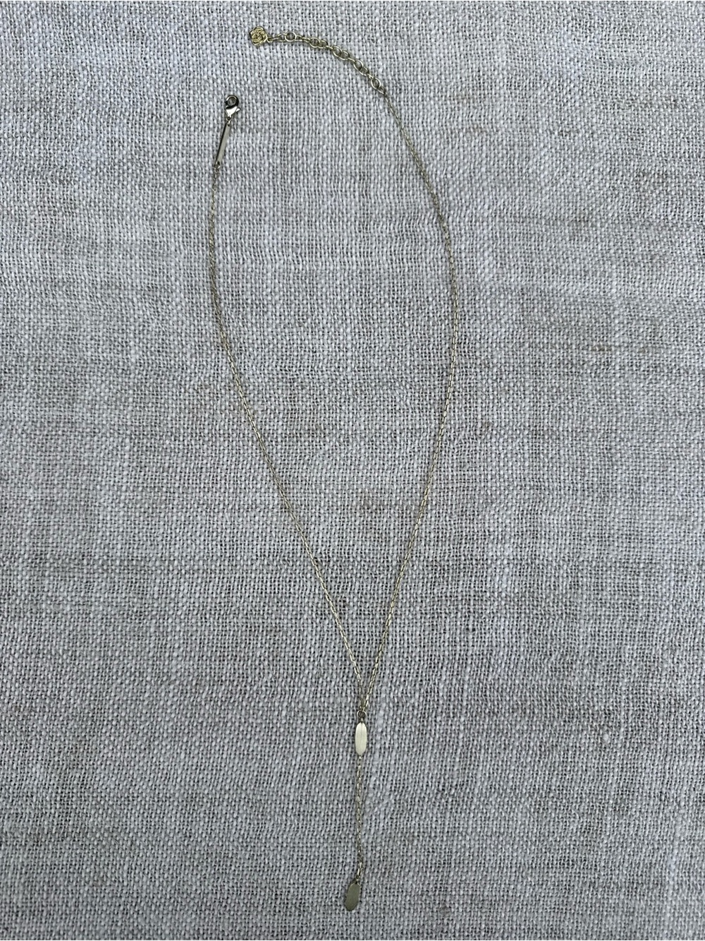 Kendra Scott Gold Y-Drop Lariat Necklace